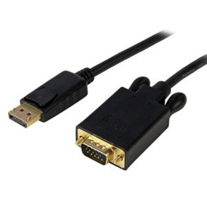StarTech.com 3ft (1m) DisplayPort to VGA Cable, Active DisplayPort to VGA Adapter Cable, 1080p Video, DP to VGA Monitor Converter Cable
