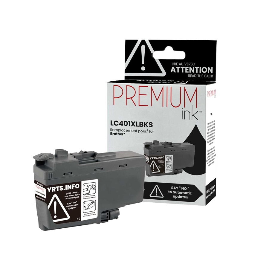 Brother LC401XLBKS Compatible Premium Ink Black 500 copies