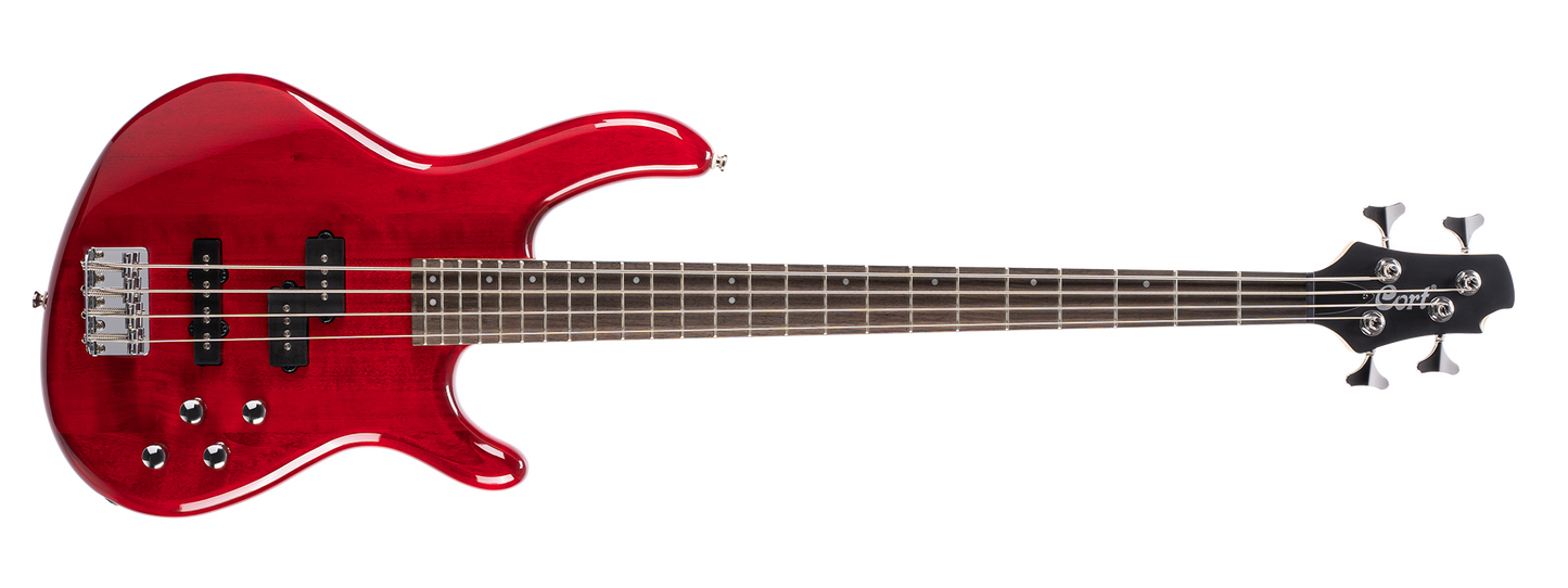 Cort Action Bass Plus Electric Bass Trans Red