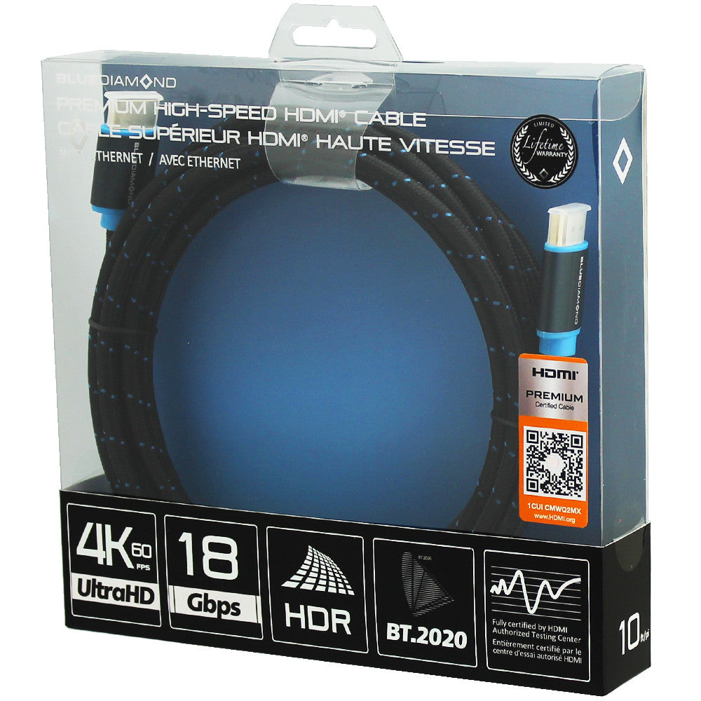 Premium HDMI 4k UltraHD Cable, 10ft