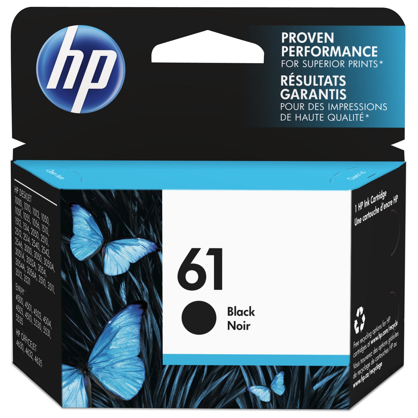HP 61 Black Original Ink Cartridge (CH561WN)