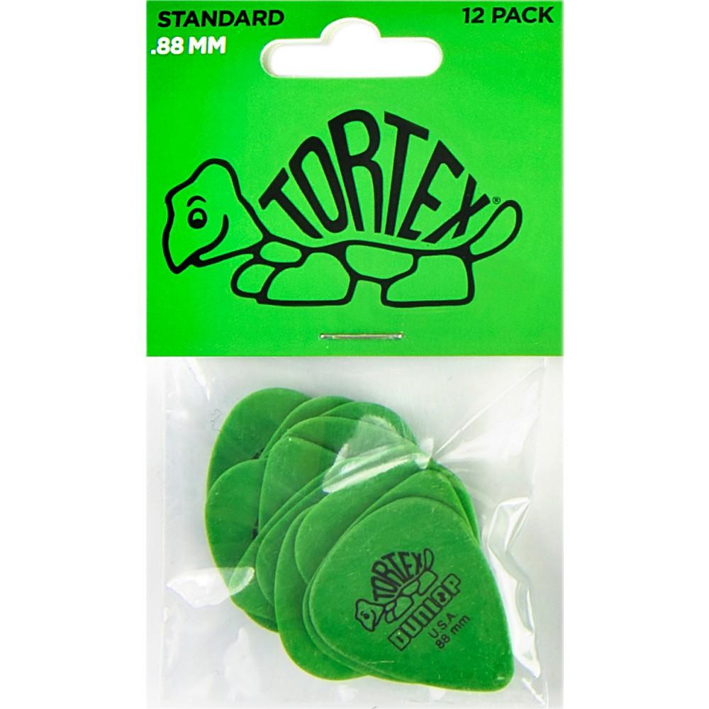 Dunlop 418P.88 Tortex Standard .88mm Green Guitar Picks 12 Pack - Perth PC