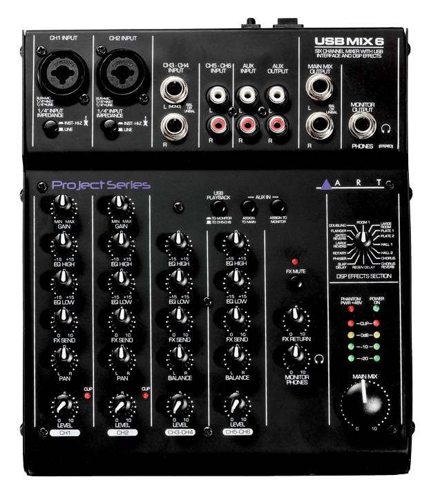 ART USBMix6 Project Mixer