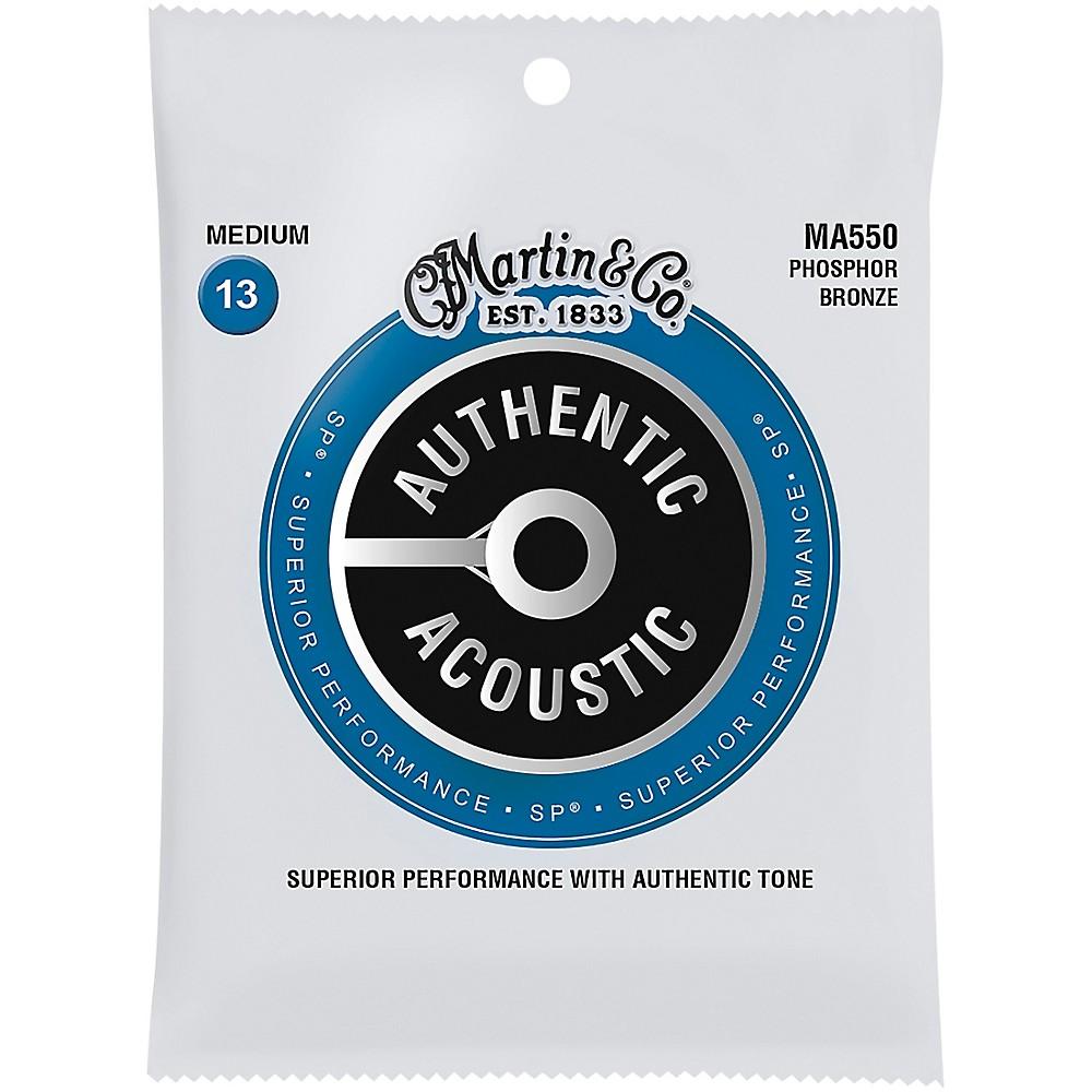 Martin Strings Ma550 Phosphor Bronze Authentic Acoustic Guitar Strings Medium 13 - Perth PC