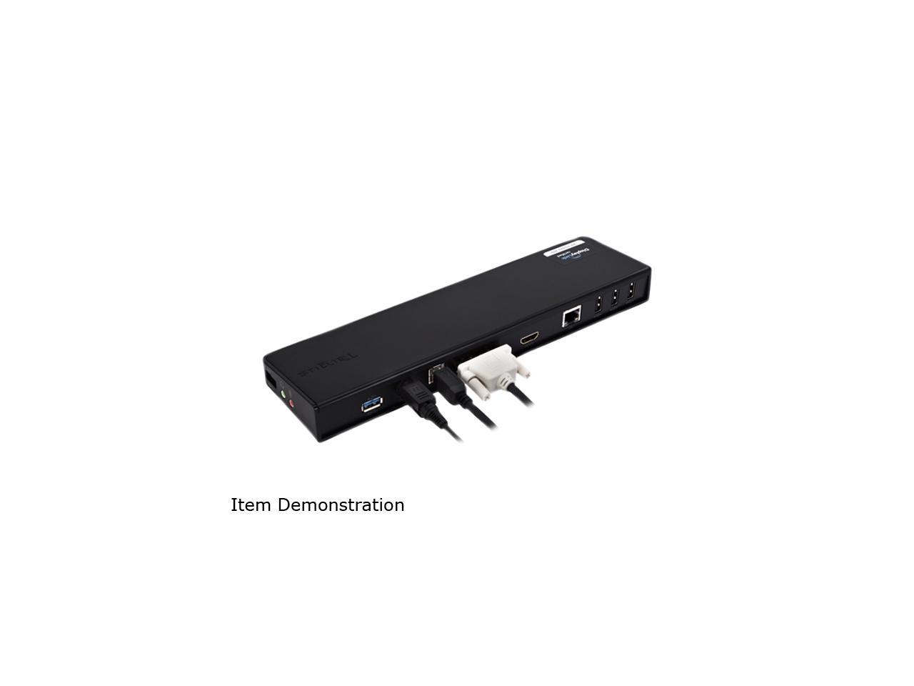 USED - Targus Black ACP70CA SuperSpeed Dual Video Docking Station USB3.0