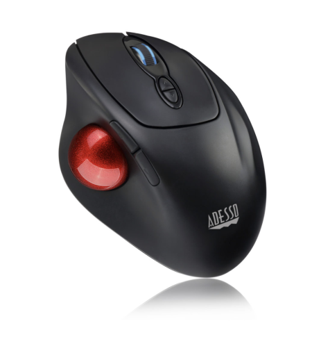 Adesso Trackball Mouse Wireless Ergonomic iMouse T30 7 Buttons Programmable Ball left up to 4800dpi