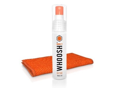 WHOOSH! SCREEN SHINE 50ML WITH 6IN X 6IN ANTIMICROBIAL CLOTH