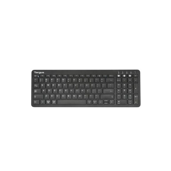 Targus Keyboard Bluetooth Antimicrobial Midsize Slim Multi-Device up to 3 PC/Mac – Black