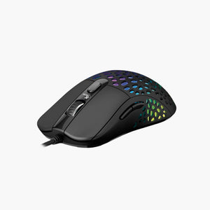 Xtech Gaming Mouse Wired Swarm Honeycomb 6 Button RGB Breathing Mode Colours 6400dpi Ergonomic Housing Long Cable