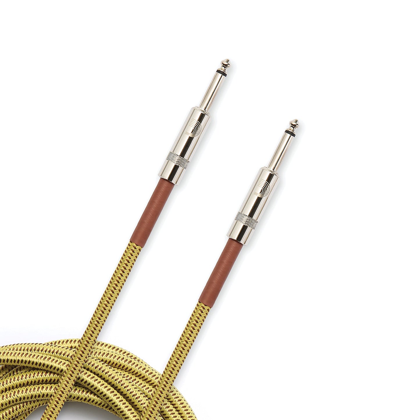 D'Addario Braided Instrument Cable Tweed, 15ft. PW-BG-15TW