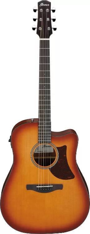 Ibanez AAD50CELBS Advanced Acoustic-electric Guitar (Light Brown Sunburst Open Pore)