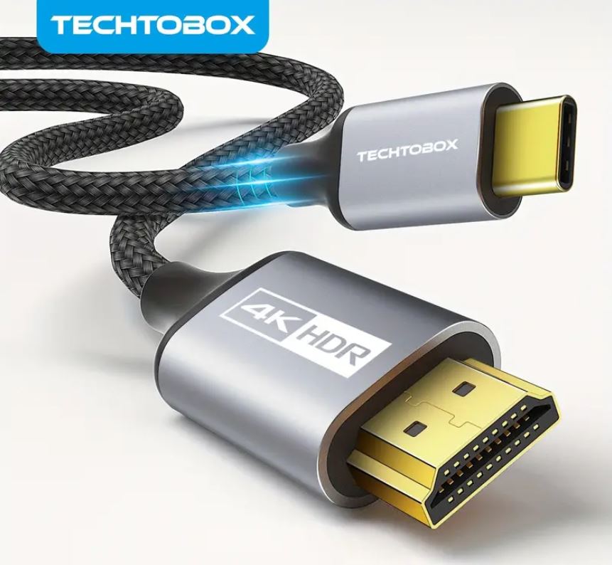 USB C To HDMI Cable 4K@60Hz | 3.3Ft High-Speed USB 3.1 Type-C To HDMI 2.0