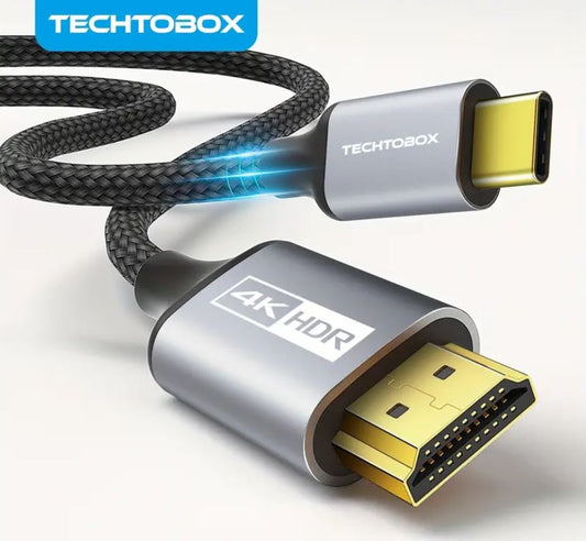 USB C To HDMI Cable 4K@60Hz | 6.6Ft High-Speed USB 3.1 Type-C To HDMI 2.0