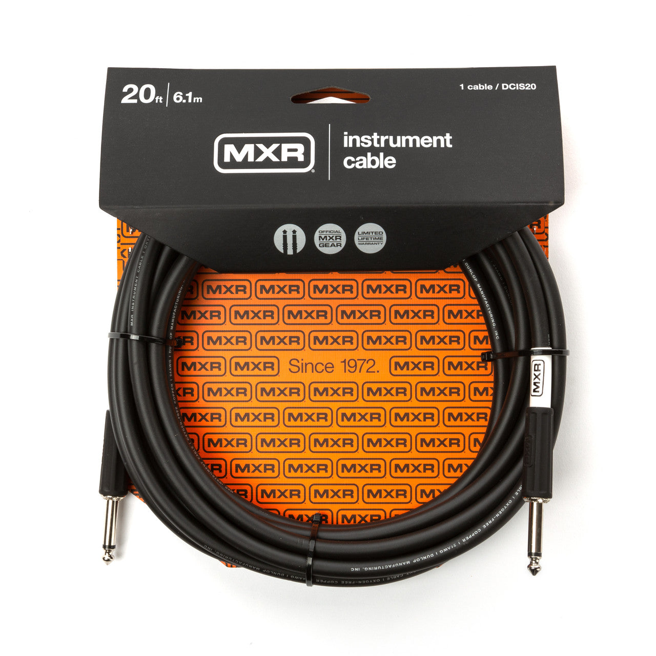 MXR 20ft Guitar Cable DCIS20