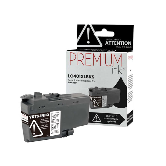 Brother LC401XLBKS Compatible Premium Ink Black 500 copies