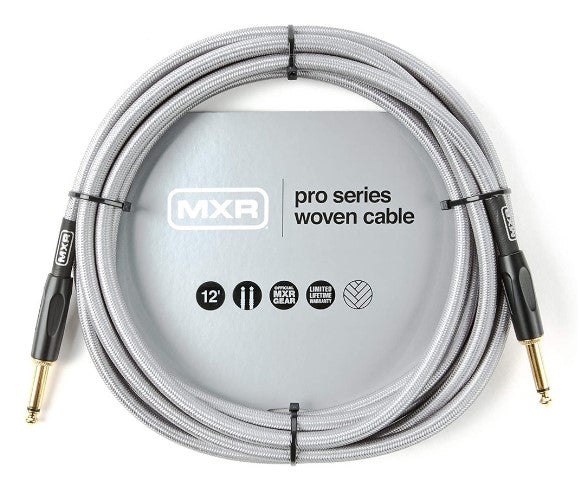 MXR Cable - DCIW18R 18ft Wooven Silver Instrument Cable