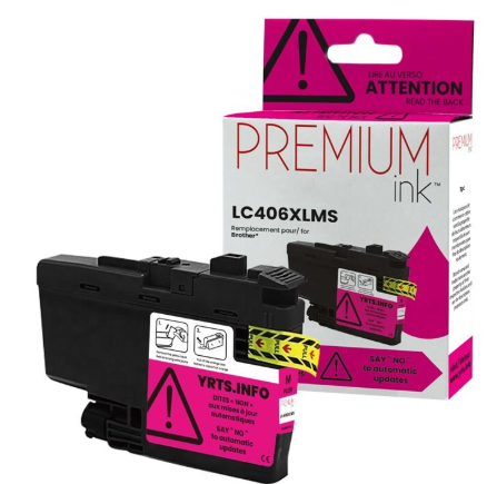 Brother LC406XLMS Alternative Premium Ink Pigment Magenta 5K
