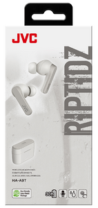 JVC Riptidz True Wireless In-Ear Headphones - White - HA-A9T-W