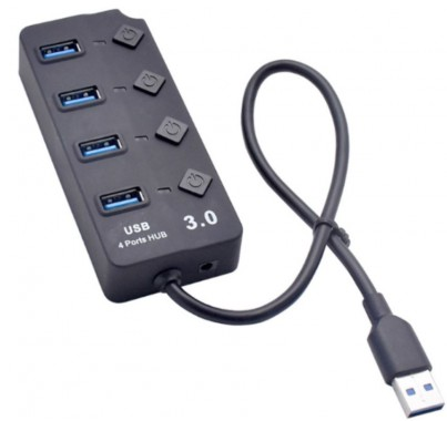 Portable 5Gbps Super-speed USB 3.0 4-port Hub