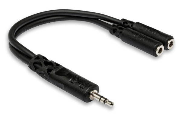 HOSA Y Cable 3.5 mm TRS to Dual 3.5 mm TRSF