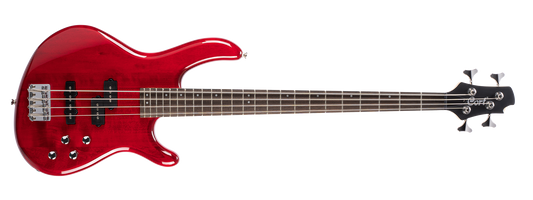 Cort Action Bass Plus Electric Bass Trans Red