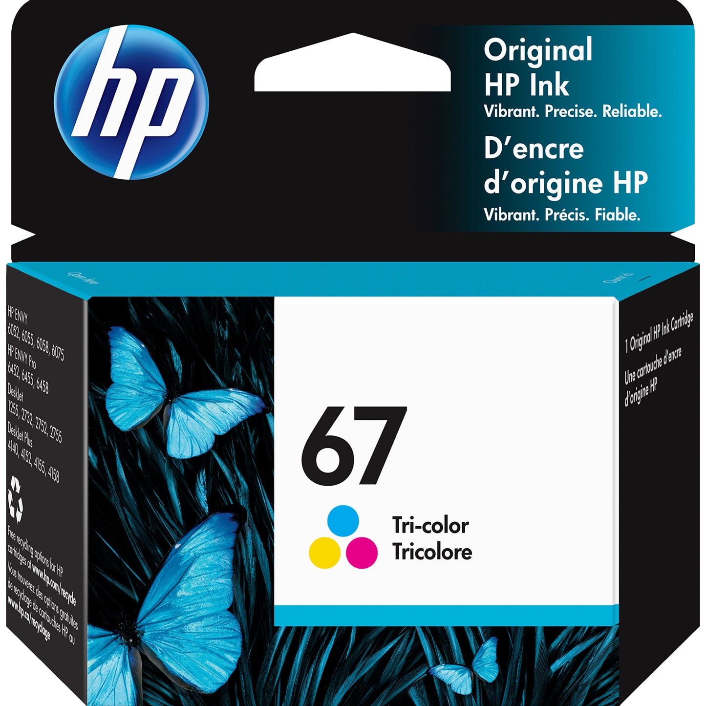 HP 67 Tri-Colour Standard Yield Ink Cartridge (3YM55AN)