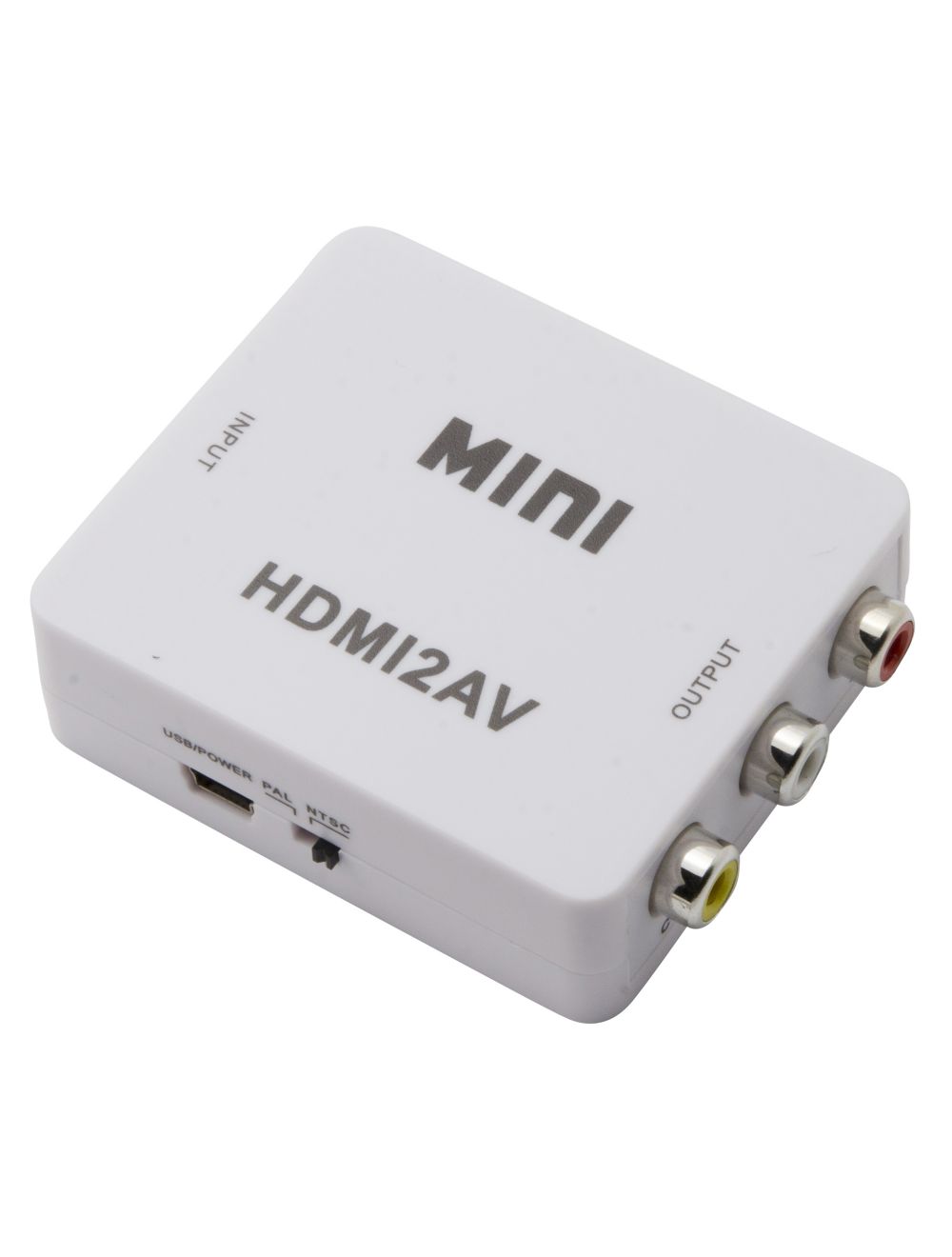 Mini HDMI to AV Composite 3RCA CVBS Video Converter Adapter