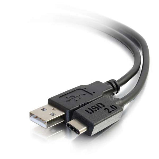6ft USB 2.0 USB-C to USB-A Cable M/M - Black