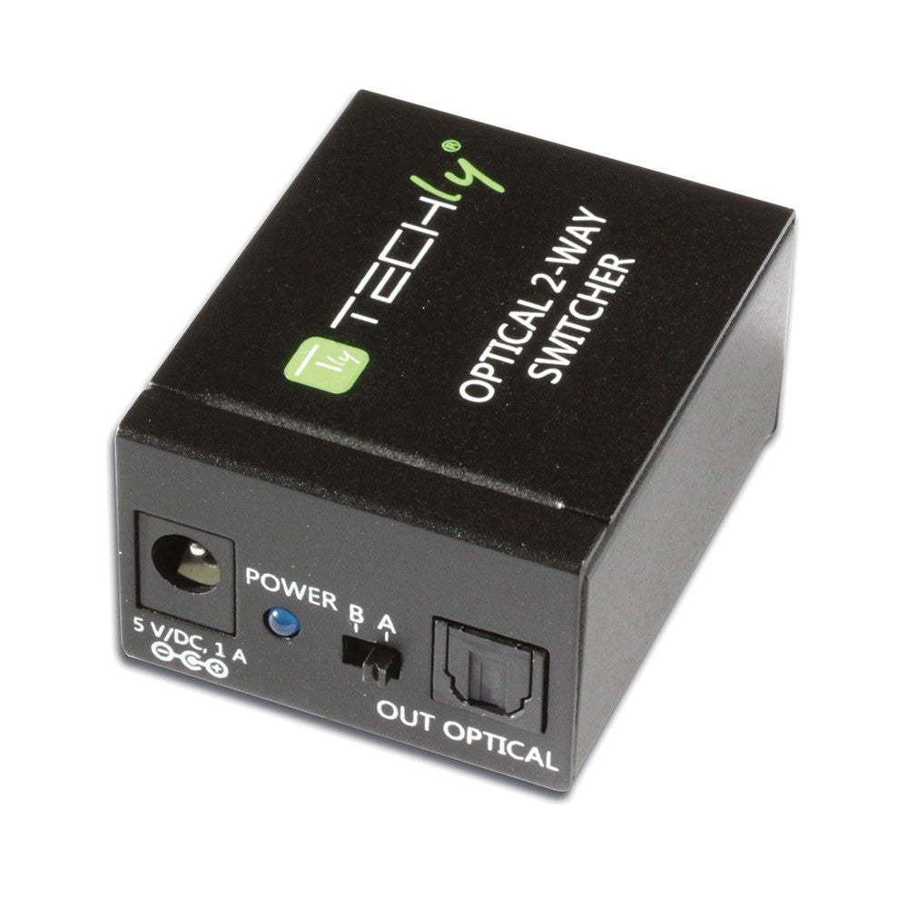 Techly Toslink Optical Switch - 2 Port