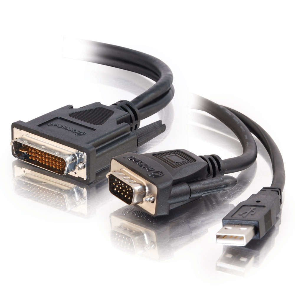 Cables To Go 1m M1 to VGA Male with USB Cable
