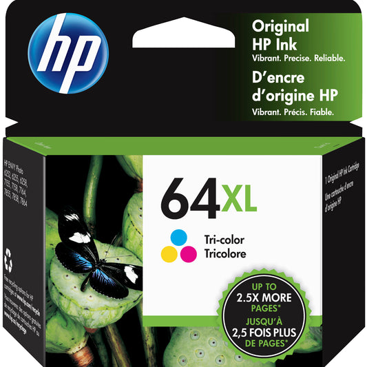 HP 64XL Tri-Colour High Yield Original Ink Cartridge (N9J91AN)