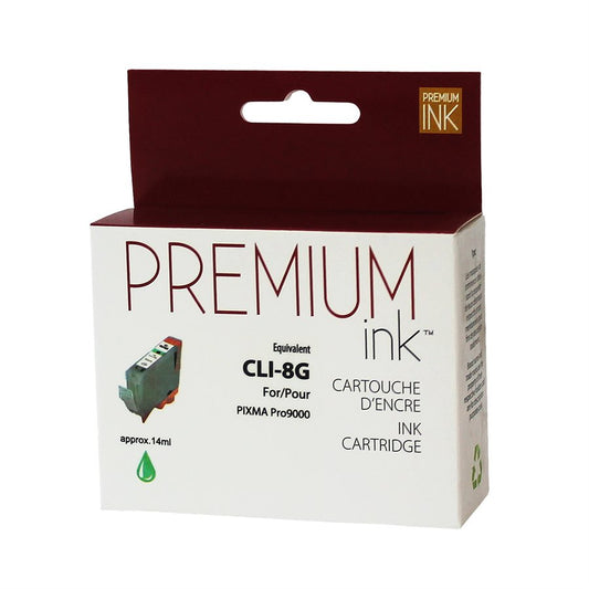 Premium Ink Replacement for Canon CLI-8 Green