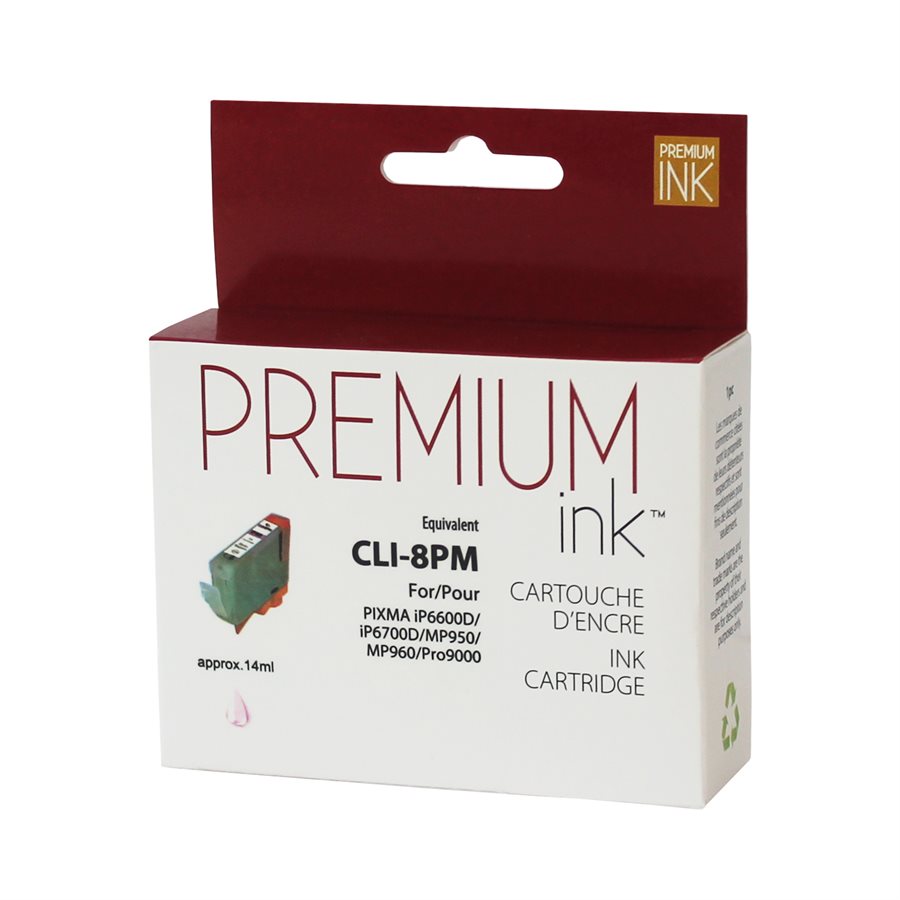 Premium Ink Replacement for Canon CLI-8 Photo Magenta