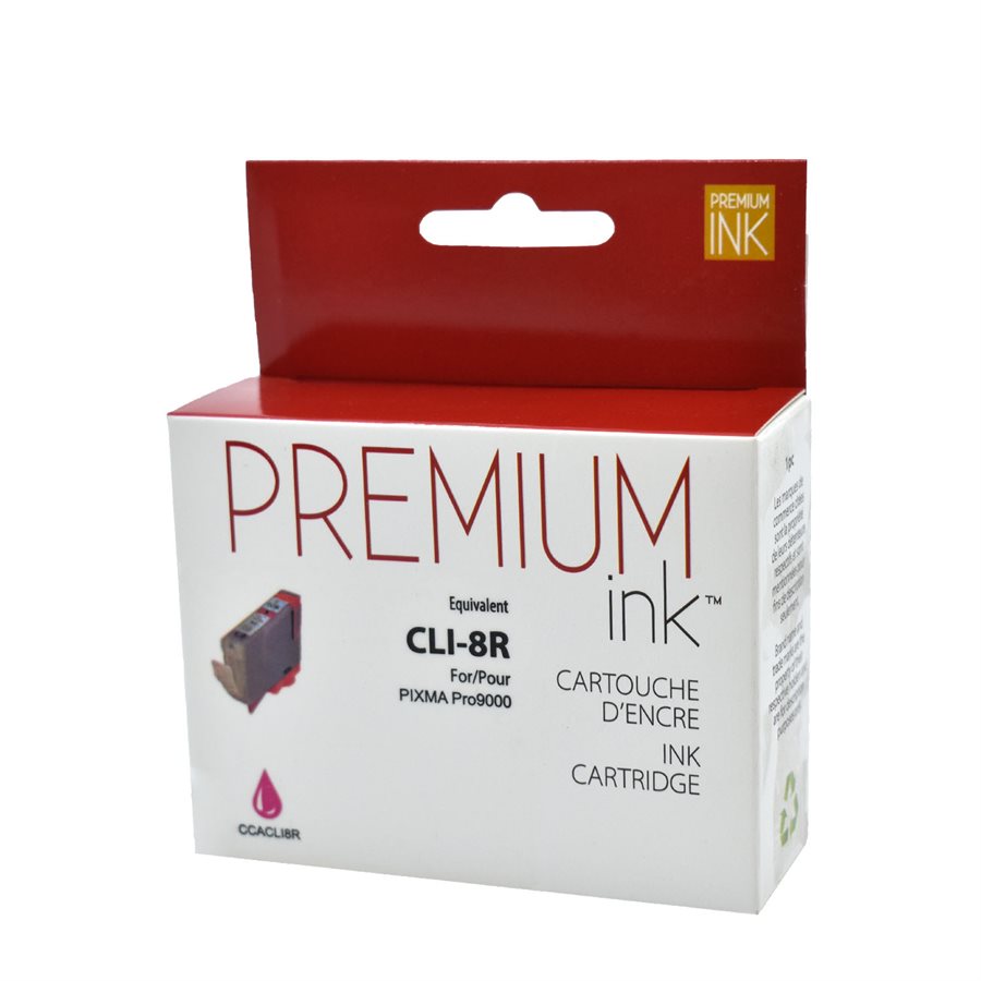 Premium Ink Replacement for Canon CLI-8 Red