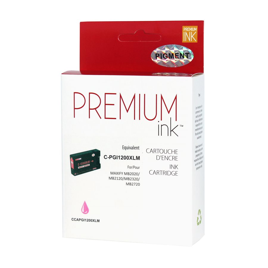 Premium Ink replacement for Canon PGI-1200XL Magenta