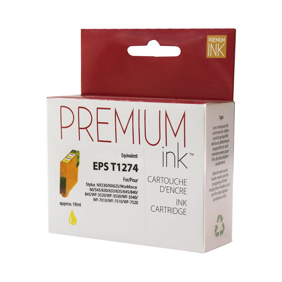 Epson T127420 Compatible Yellow Premium Ink