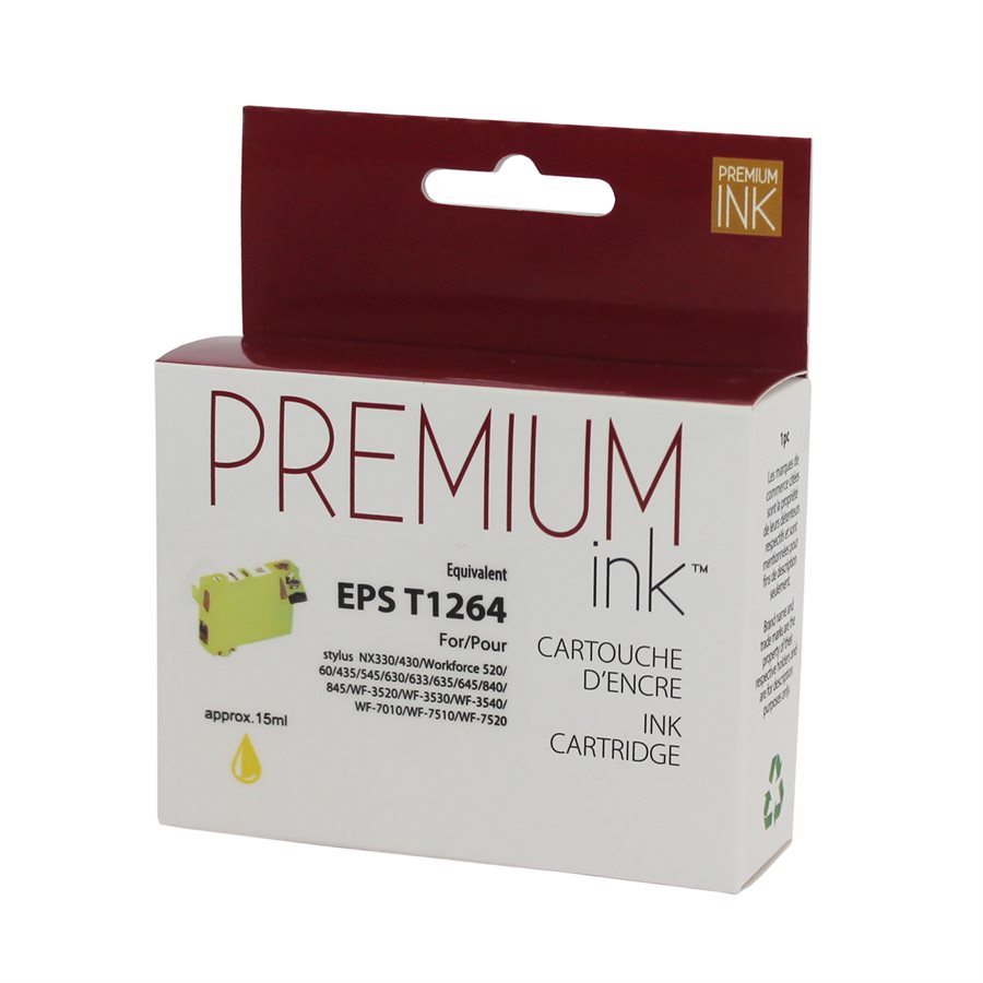 Epson T1264 Compatible Yellow Premium Ink