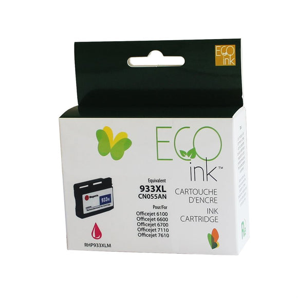 ECOink Remanufactured ink Replacement for HP 933XL magenta