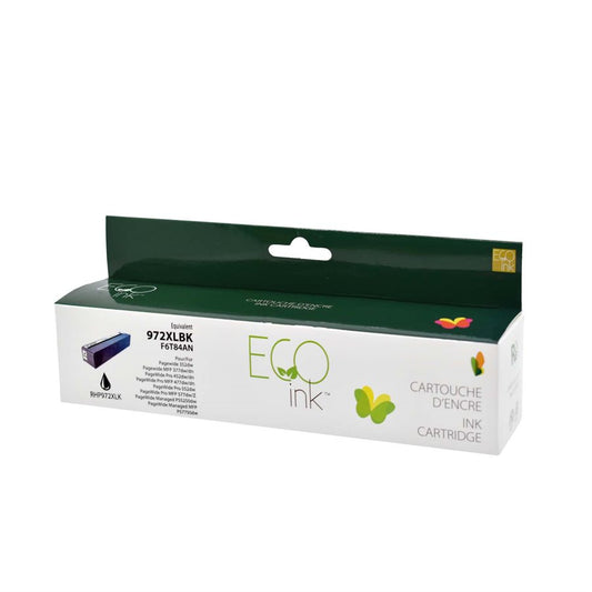 ECOink Remanufactured ink Replacement for HP 972XL Black