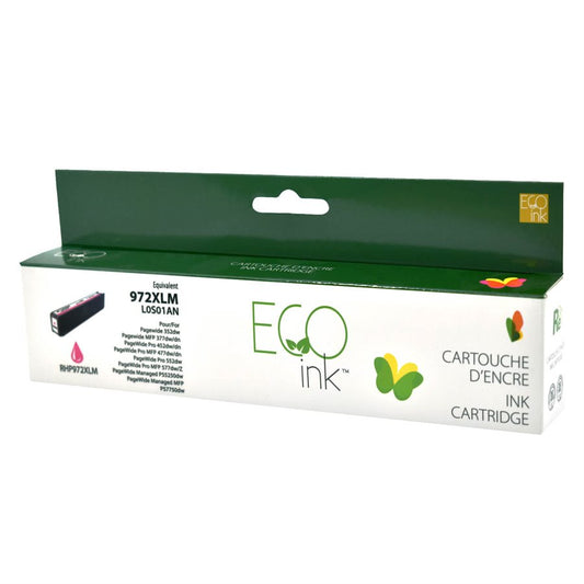 ECOink Remanufactured ink Replacement for HP 972XL Magenta