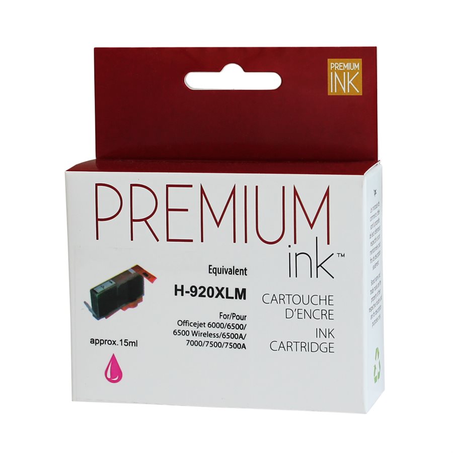 Premium Ink Replacement for HP 920XL Magenta