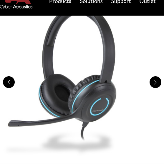 Cyber Acoustics Stereo Computer Headset AC5002