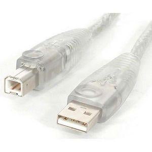 StarTech.com 6 ft Transparent USB 2.0 Cable - A to B