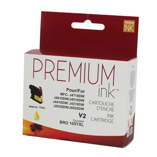 Brother LC105YS Yellow Compatible Premium Ink 1.2K - Perth PC