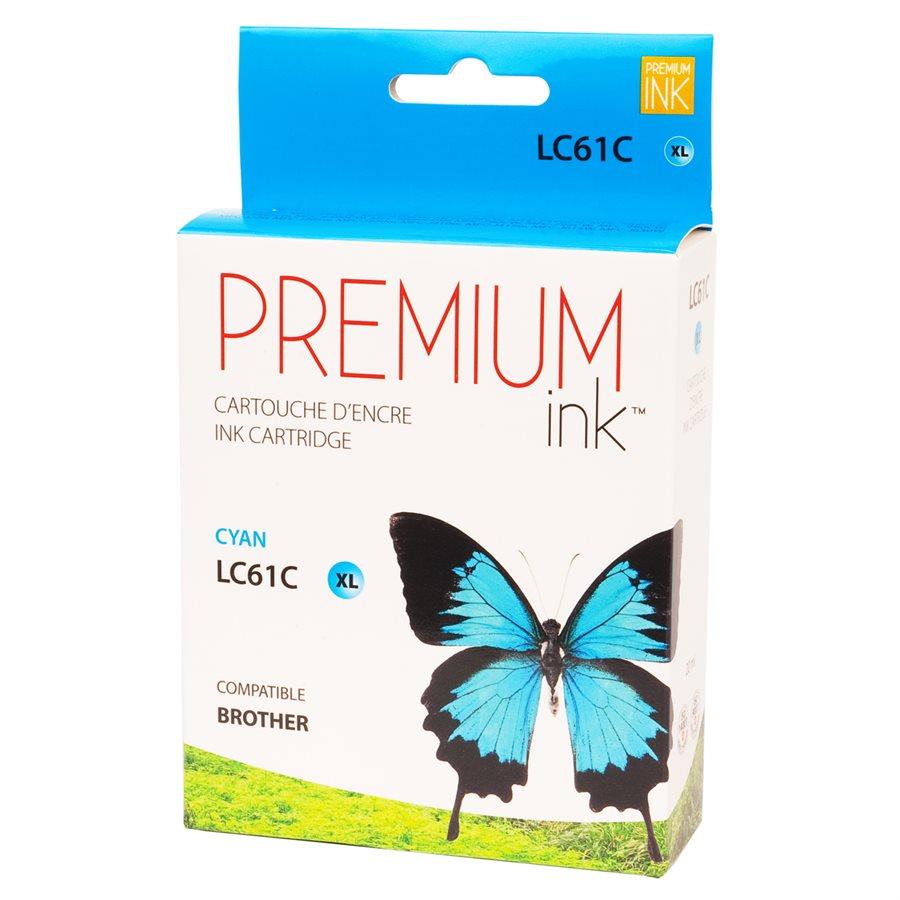 Brother LC61XL Compatible Cyan Premium Ink - Perth PC
