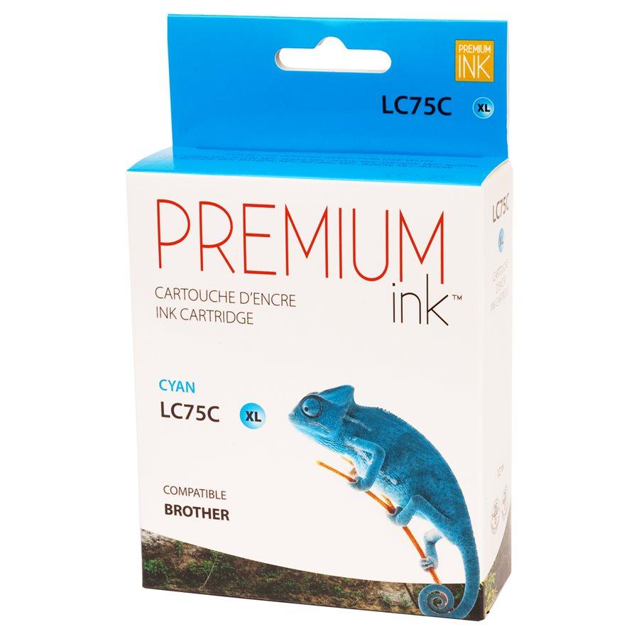 Brother LC75XL Compatible Cyan Premium Ink - Perth PC