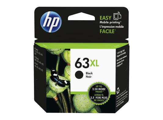 HP 63XL Black High Yield Original Ink Cartridge (F6U64AN)