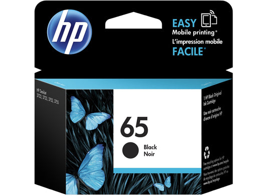 HP 65 Black Original Ink Cartridge (N9K02AN)