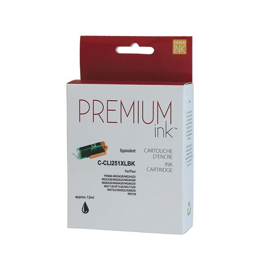 Canon CLI-251XL Black Premium Ink compatible - Perth PC
