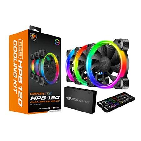 Cougar CF-V12SET-RGB Hydraulic Vortex Rgb 120mm Cooling Kit With Tri-directional Lighting And Remote Control (3 Pack) - Perth PC